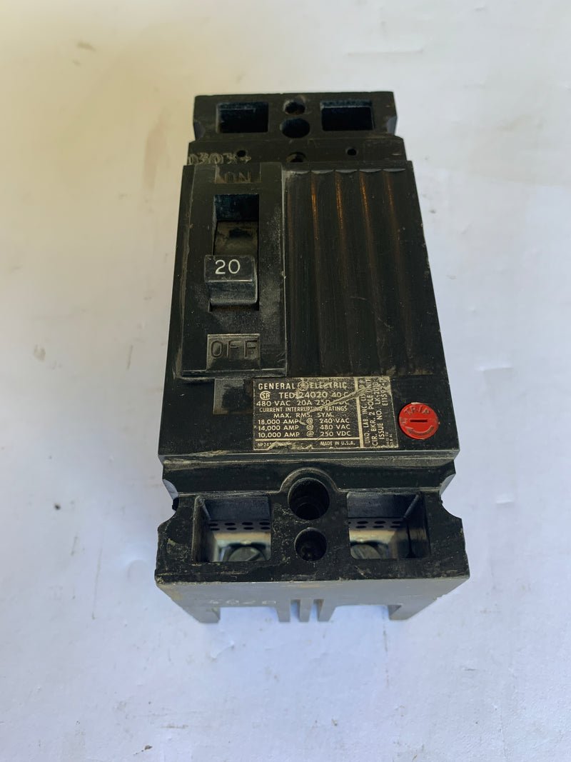 GE 20 Amp Circuit Breaker TED24020