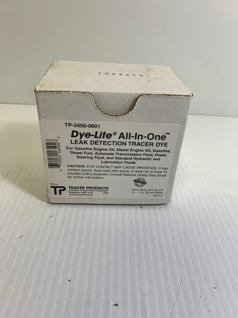 Tracer Dye-lite Leak Detection Tracer Dye TP-3400-0601 Pack of 6