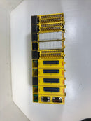 Fanuc A03B-0807-C001 PLC I/O Unit Base with 10 Modules A03B-0807-C011