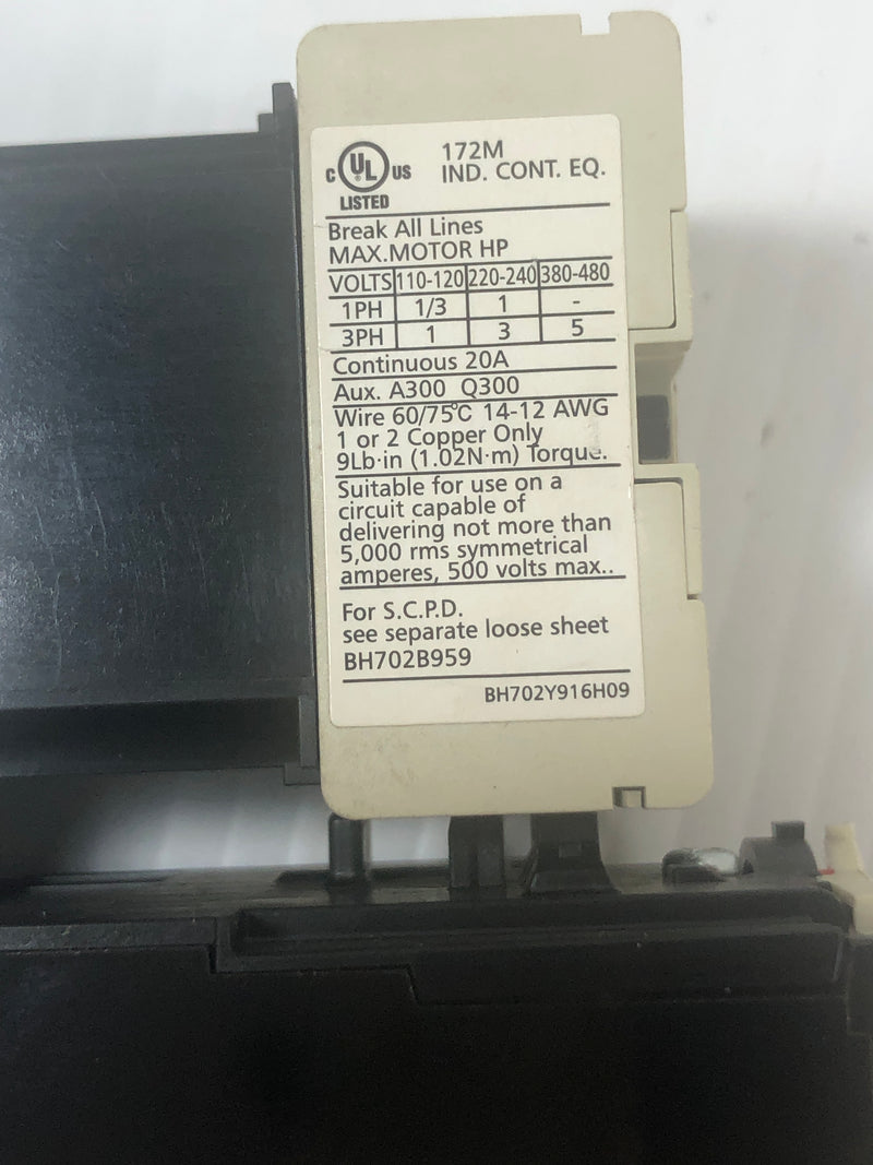 Mitsubishi Electric Magnetic Contactor SD-Q11 and Thermal Overload Relay TH-T18