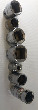 Assorted Sockets and Sizes Wright SK Blackhawk Lot of 7