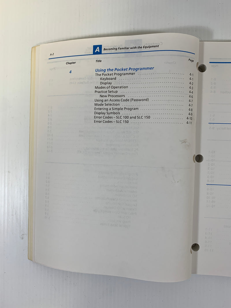 Allen Bradley Bulletin 1745 SLC Programmable Controllers User's Manual