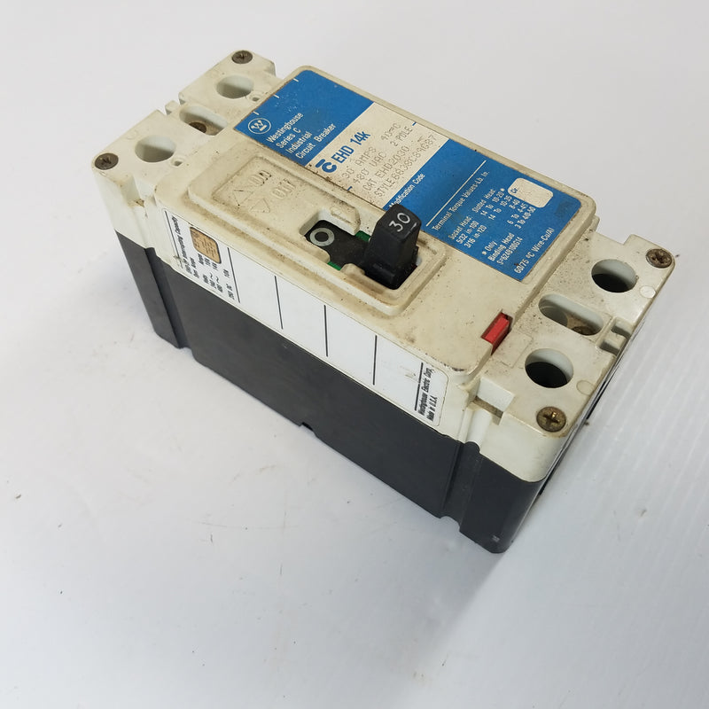 Westinghouse EHD2030 2 Pole 30A Circuit Breaker