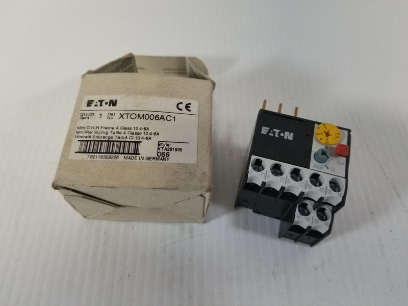 Eaton XTOM006AC1 Miniature Overload Relay