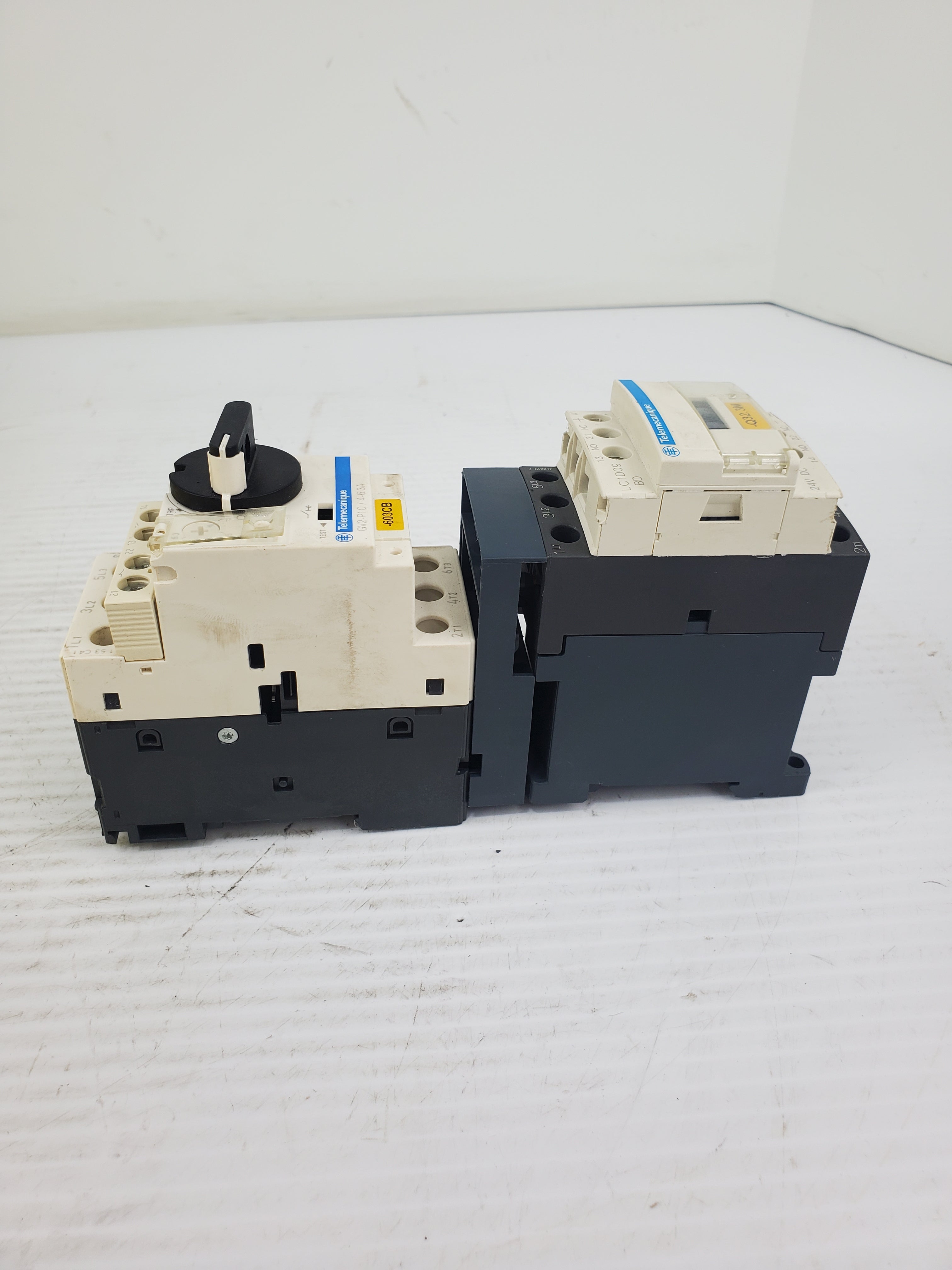 Telemecanique GV2-P10/4-6.3A Motor Circuit Breaker with LC1D09 Contactor
