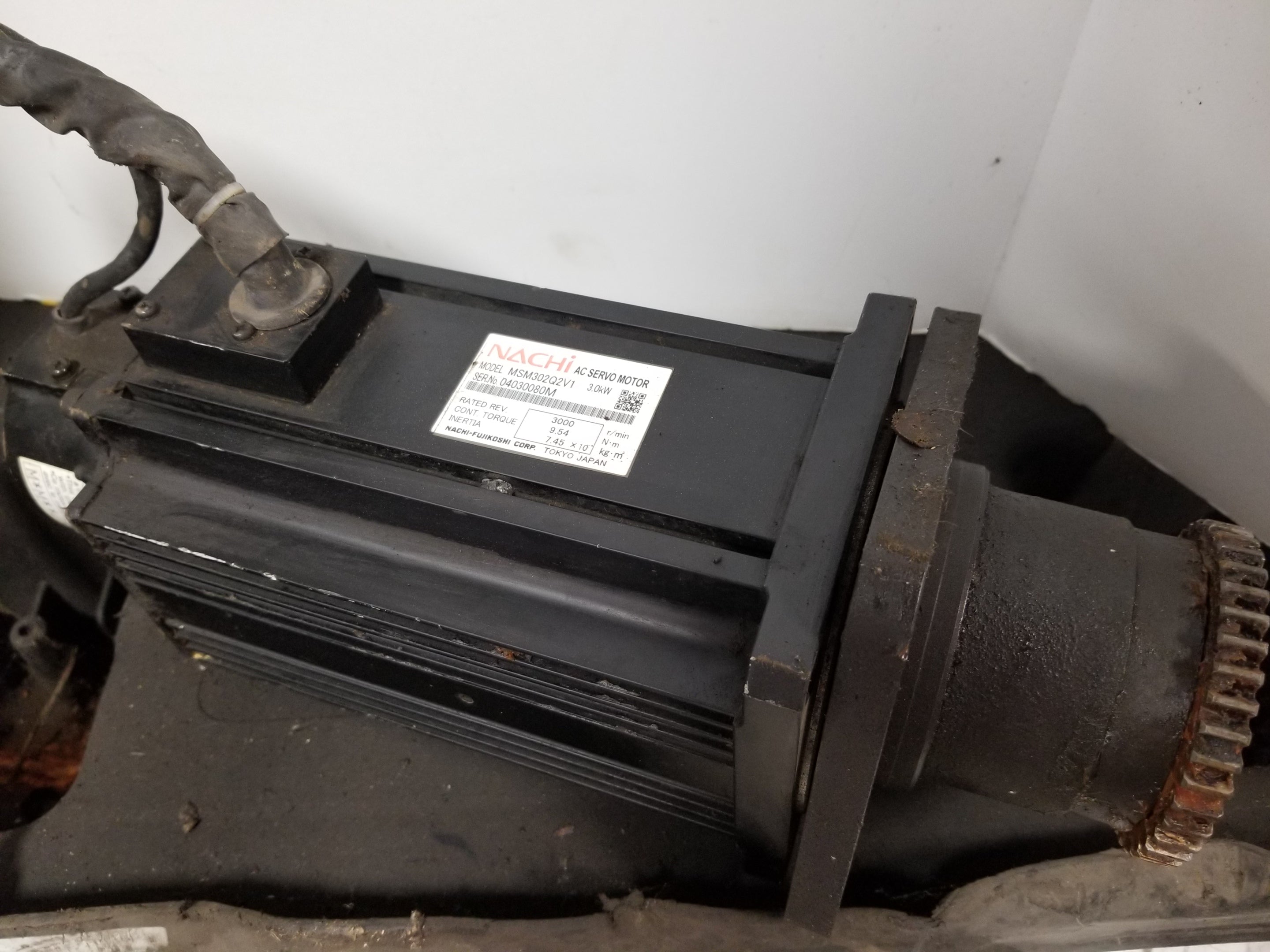 Nachi MSM302Q2V1 3kW AC Servo Motor