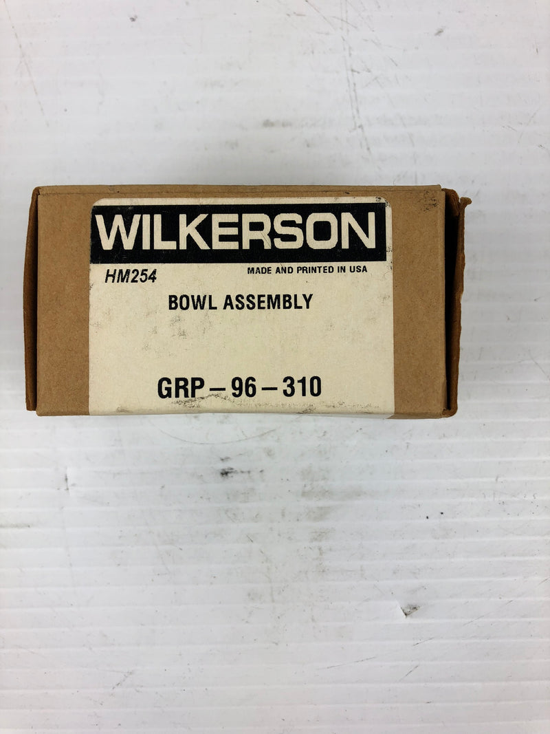Wilkerson HM254 Bowl Assembly GRP-96-310 Missing O-Ring