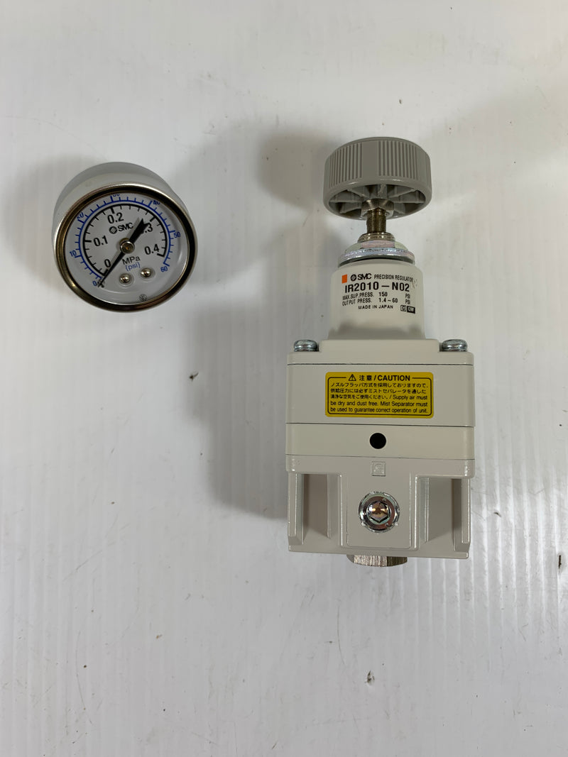 SMC IR2010-N02 Pneumatic Regulator 150 PSI 1.4-60 PSI