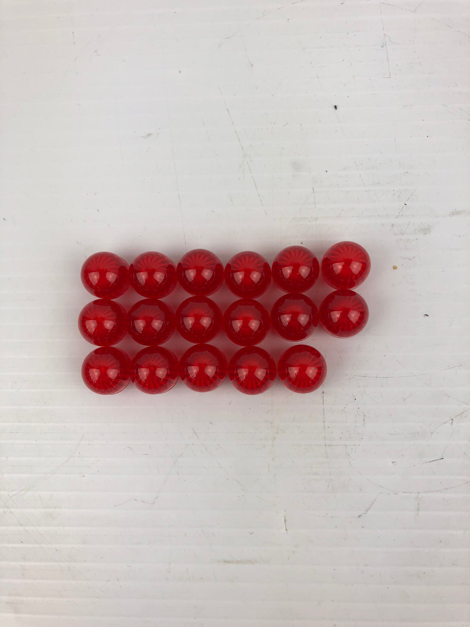 Chicago Miniature Red Lens 25P-326R Fluted Dome 9/16-27 (Lot of 17)