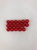 Chicago Miniature Red Lens 25P-326R Fluted Dome (Lot of 17)