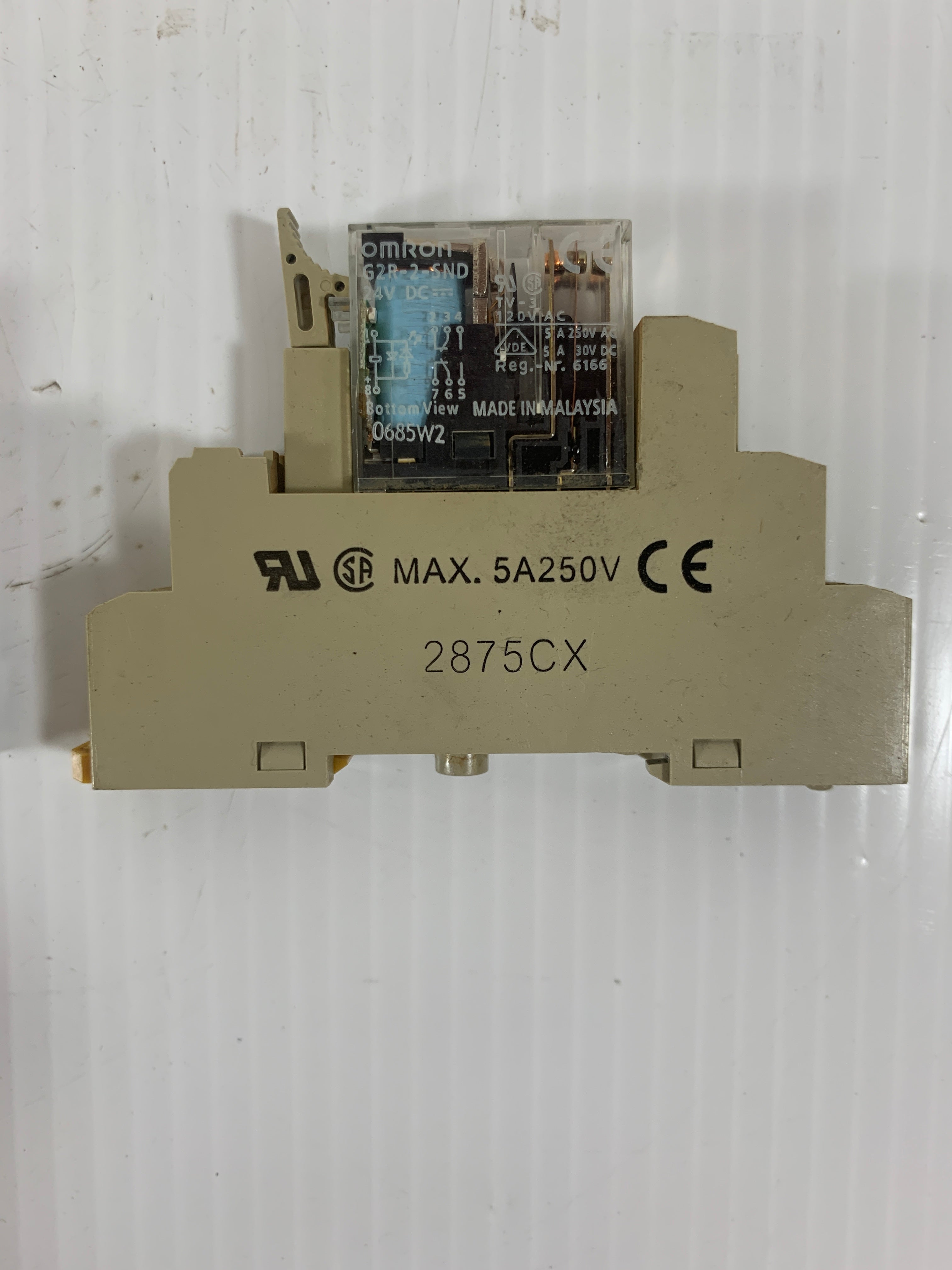 Omron Coil Relay G2R-2-SND 24 VDC Lot of 3