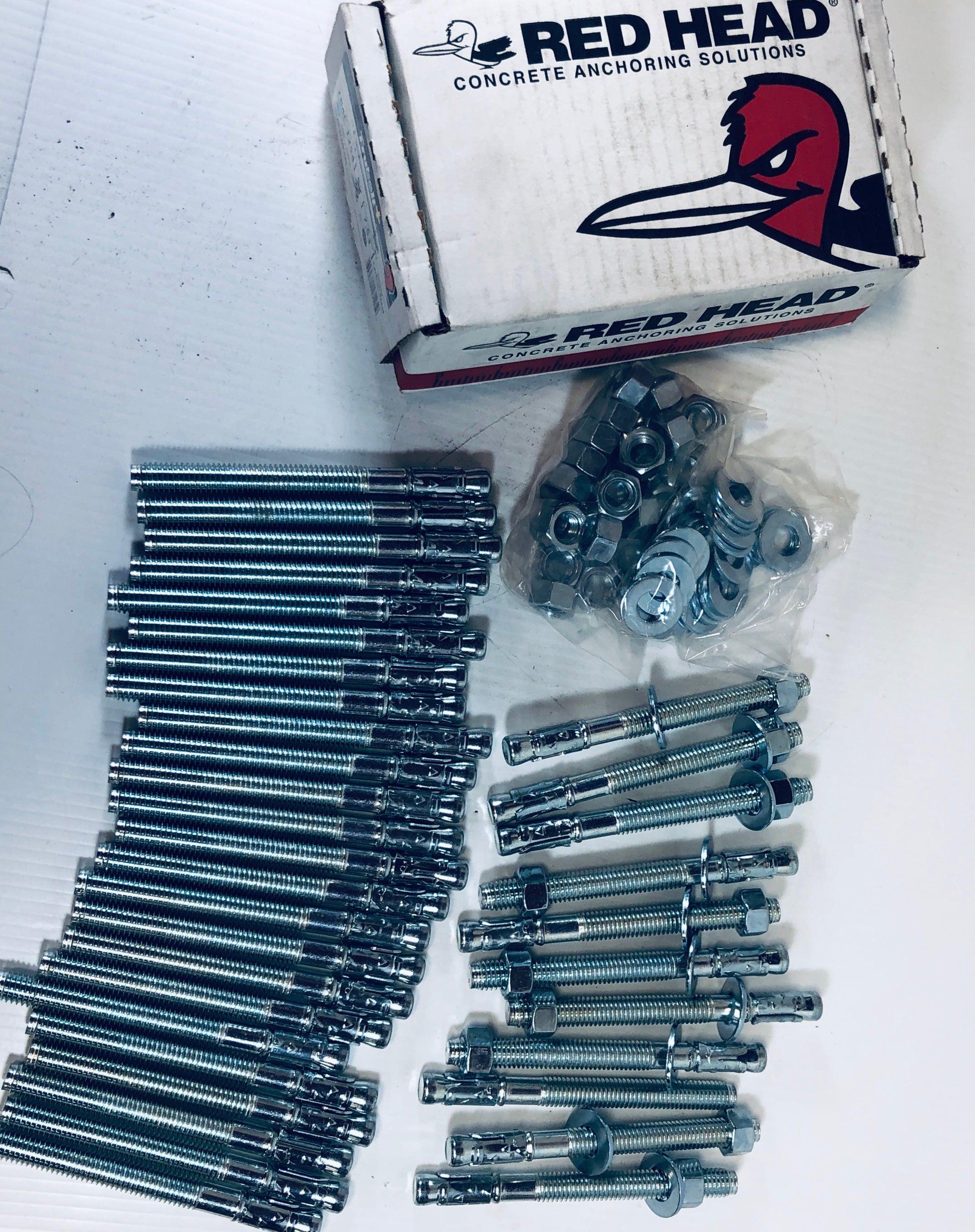 Red Head Trubolt Concrete Anchor TB4C-1254 Carbon Steel (Lot of 35)