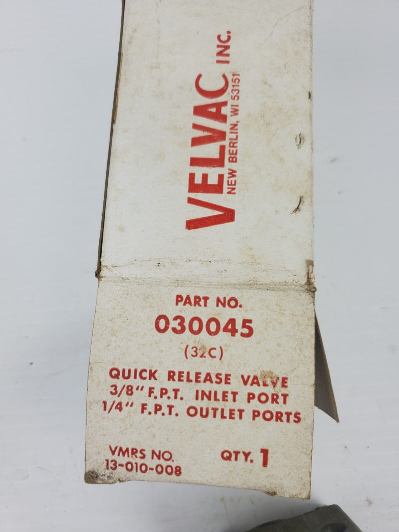 Velvac 030045 Quick Release Valve