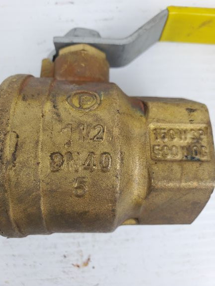 Jomar Super Ball T-100N-E 1 1/2" Brass Ball Valve