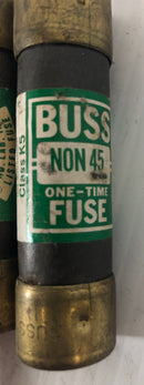 Buss One-Time Fuse One Non 100 and Two Non 45 Total Lot of 3