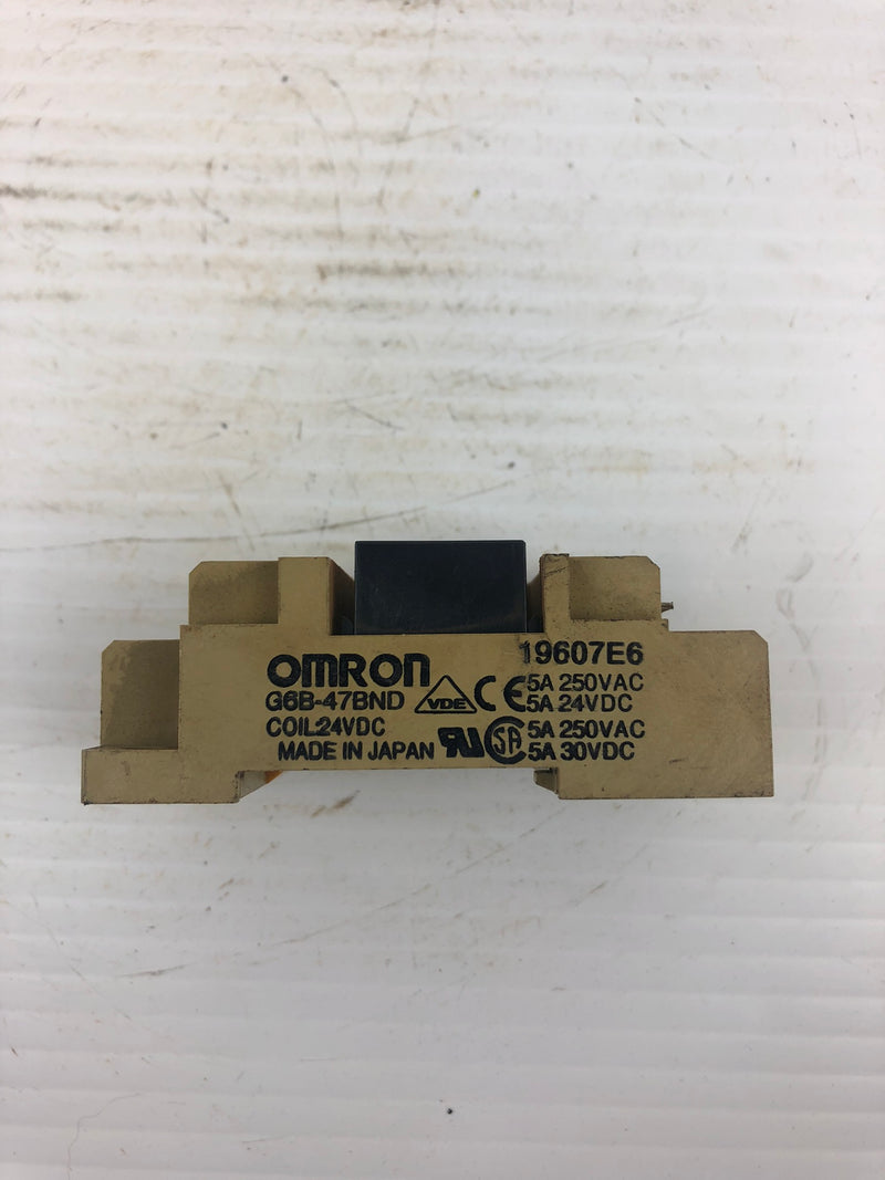 OMRON G6B-47BND Terminal Block 5A 250VAC Coil 24VDC G6B-1174P-FD-US