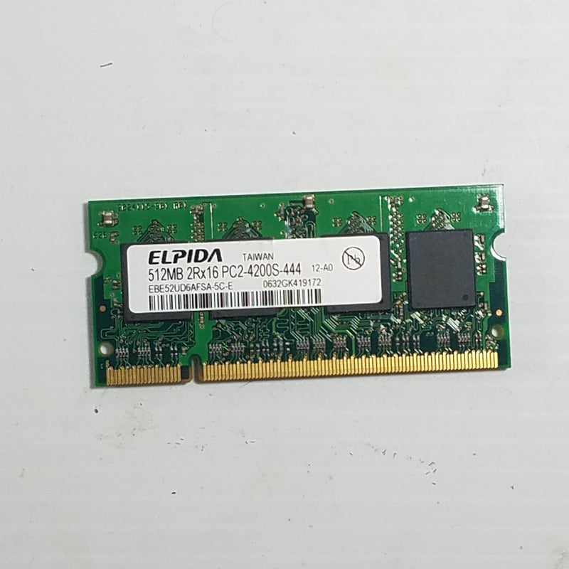 Elipida 512MB 2Rx16 PC2-4200S-444 EBE52UD6AFSA-5C-E