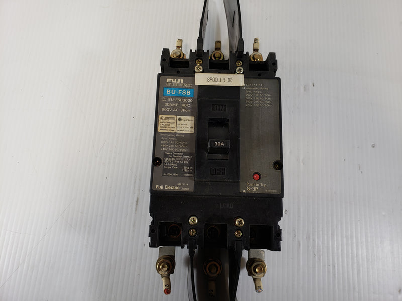 FUJI Electric Circuit Breaker 3 Pole 30 AMP BU-FSB3030