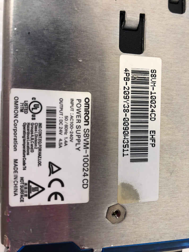 Omron S8VM-10024CD Power Supply 24VDC 4.5A