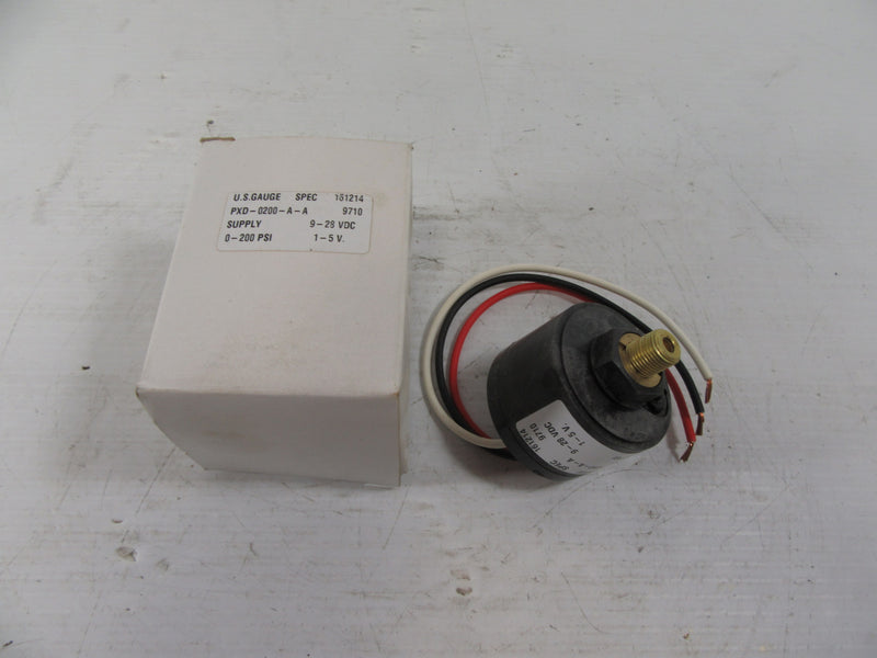 US Gauge 1X742 Pressure Transducer 0-200PSI