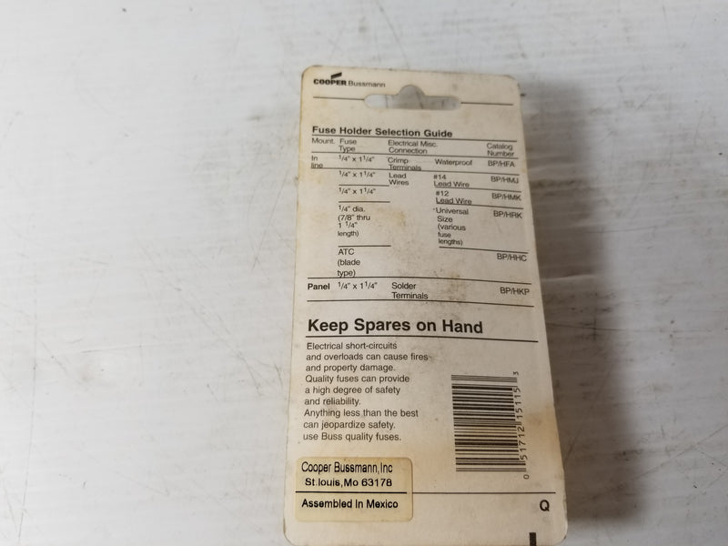 Cooper Bussmann BP/HMK Heavy Duty Fuse Holder