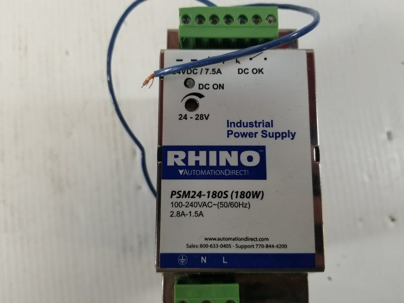 Automation Direct PSM24-180S RHINO PLC Power Supply Module