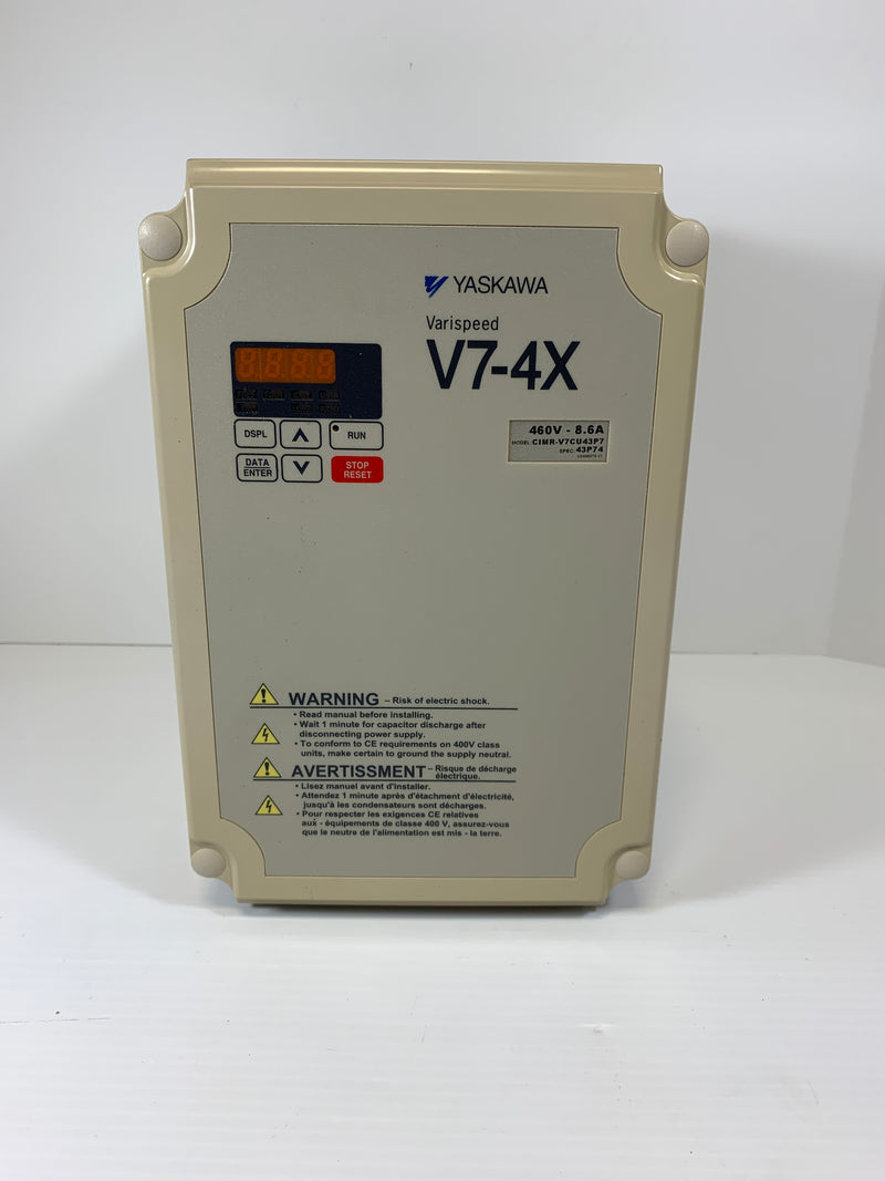 Yaskawa CIMR-V7CU43P74 Varispeed AC Motor Drive V7-4X