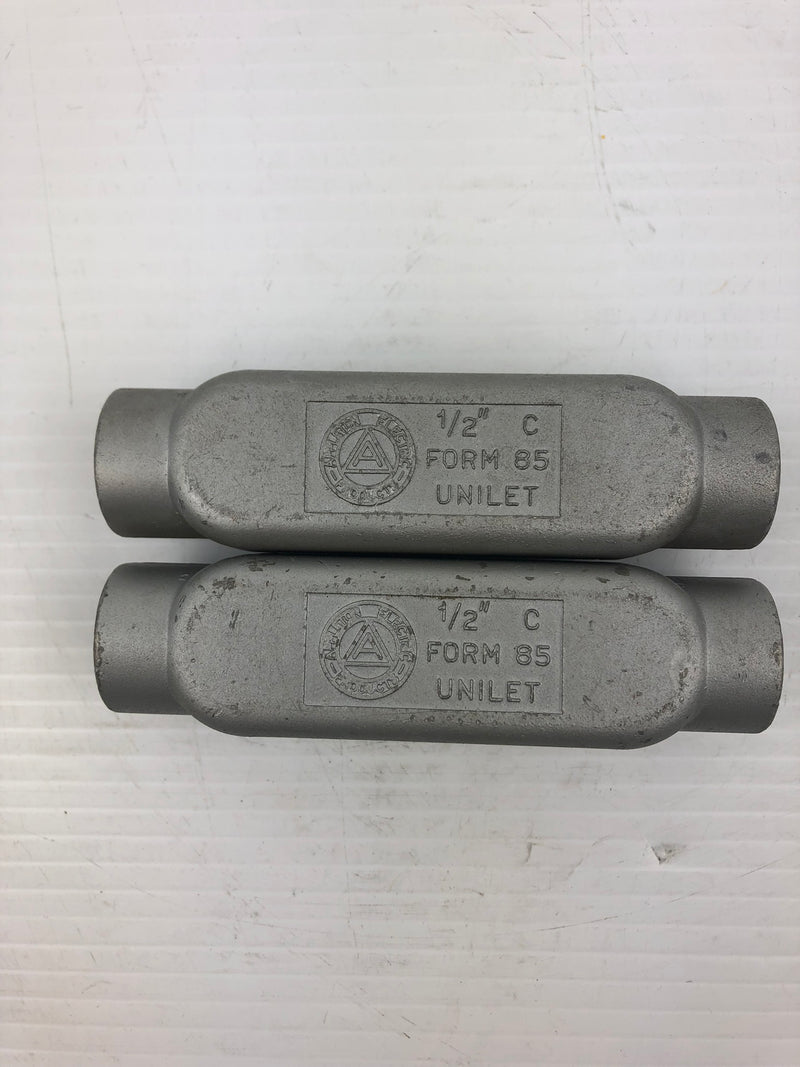 Appleton Electric Products Form 85 1/2" C Unilet 4.0 C.U, (Lot of 2)