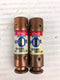 Ferraz Shawmut TR10R Tri-Onic Time Delay 10A RK5 Cartridge Fuse - Lot of 2