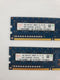 Hynix HMT112U6DFR8C-H9 RAM Memory No AA 1GB 1Rx8 PC3-10600U-9-10-A0 (Lot of 2)