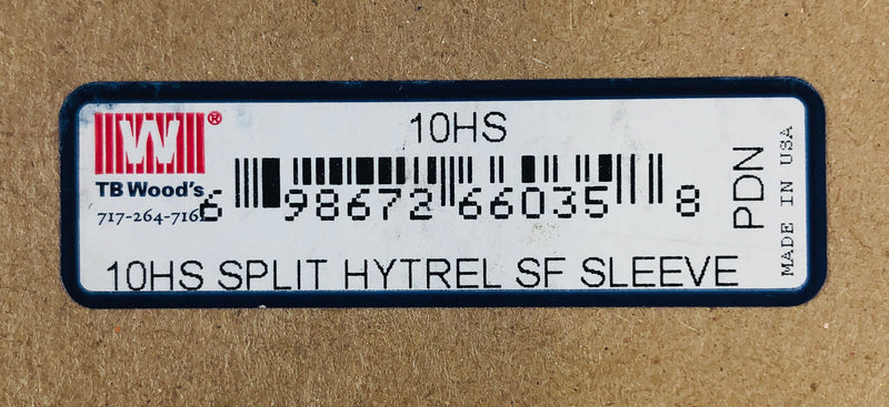 TB Wood's 10HS Split Hytrel SF Sleeve – Metal Logics, Inc.