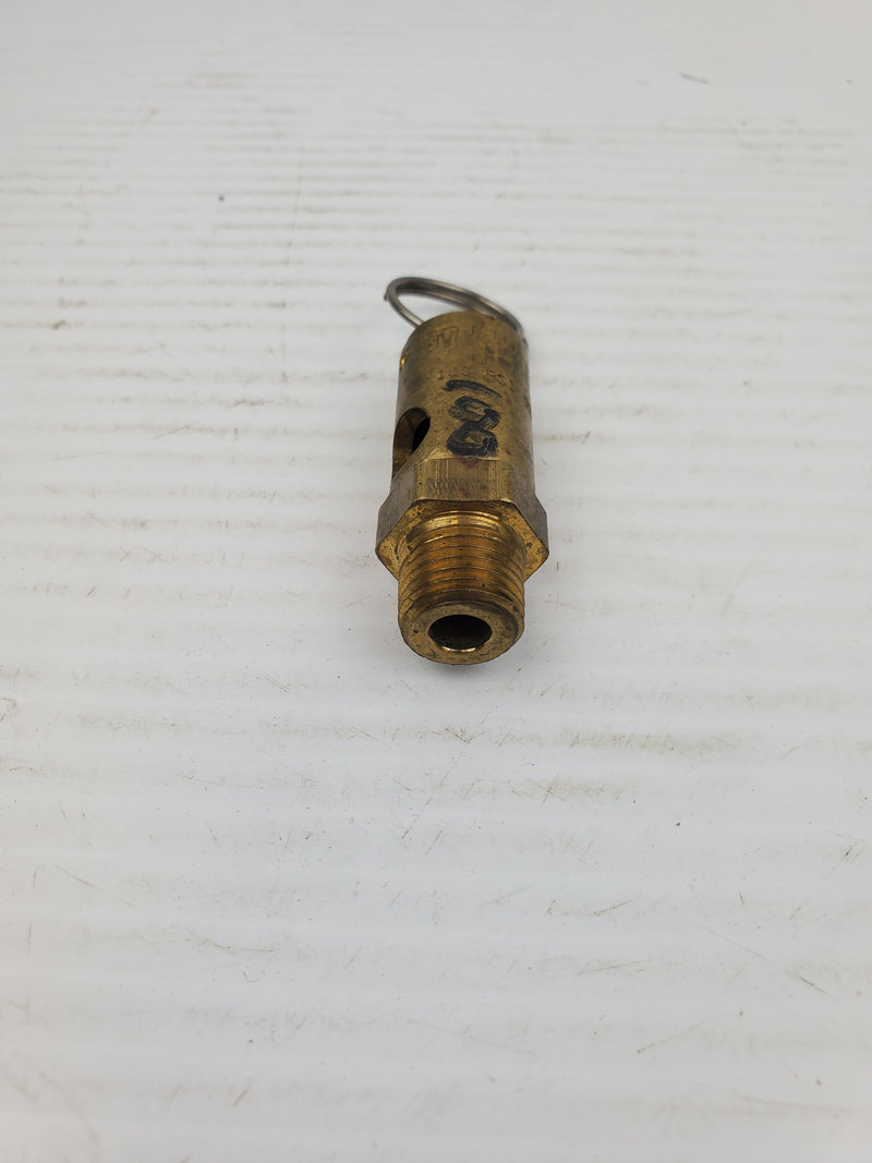 Conrader SRV250 Safety Valve Brass 1/4 NPT CRN 0G6391.2C 100 PSI 92 SCFM 2006