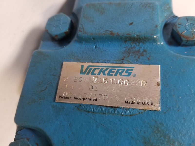 Vickers 2520V17A511CC22R Hydraulic Vane Pump Spline Driven