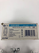 Leviton 5320-WMP White Outlet 15A-125V - Lot of 5