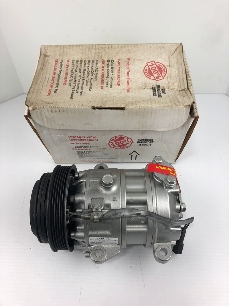 Evap Inc. AC01040 Compressor 2015 Remanufactured