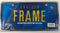 Cruiser License Plate Frame Slim Rim 21330 Chrome