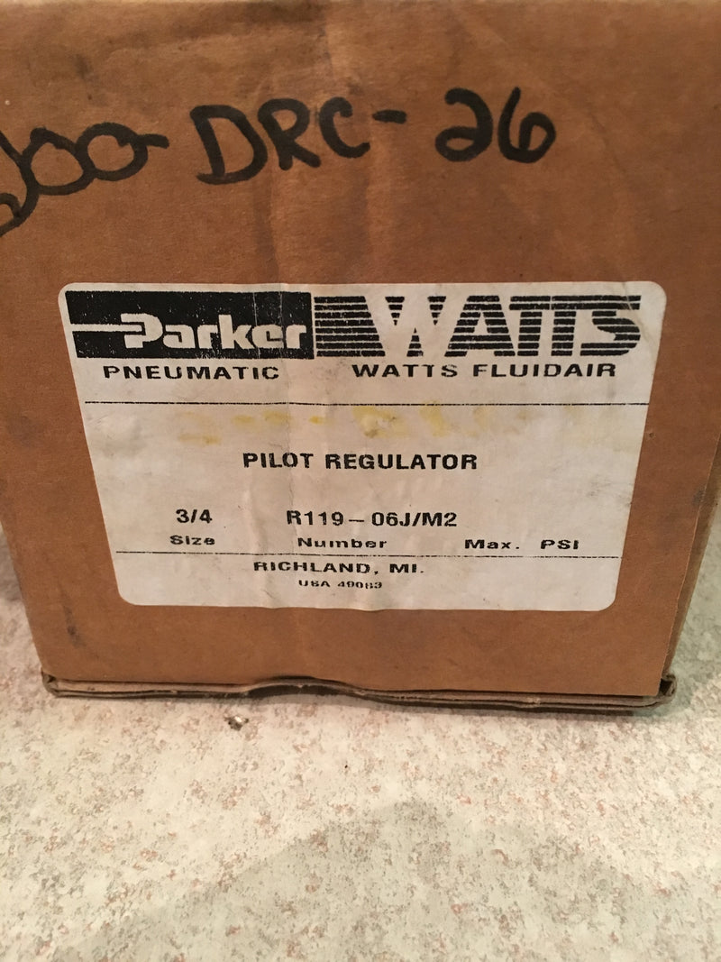 Parker Watts Pilot Regulator R119-06J/M2 3/4" 300 PSI