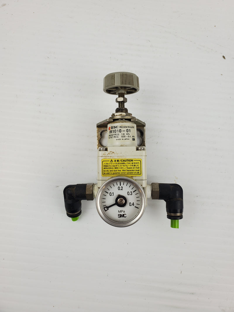 SMC IR1010-01 Pneumatic Regulator With Gauge