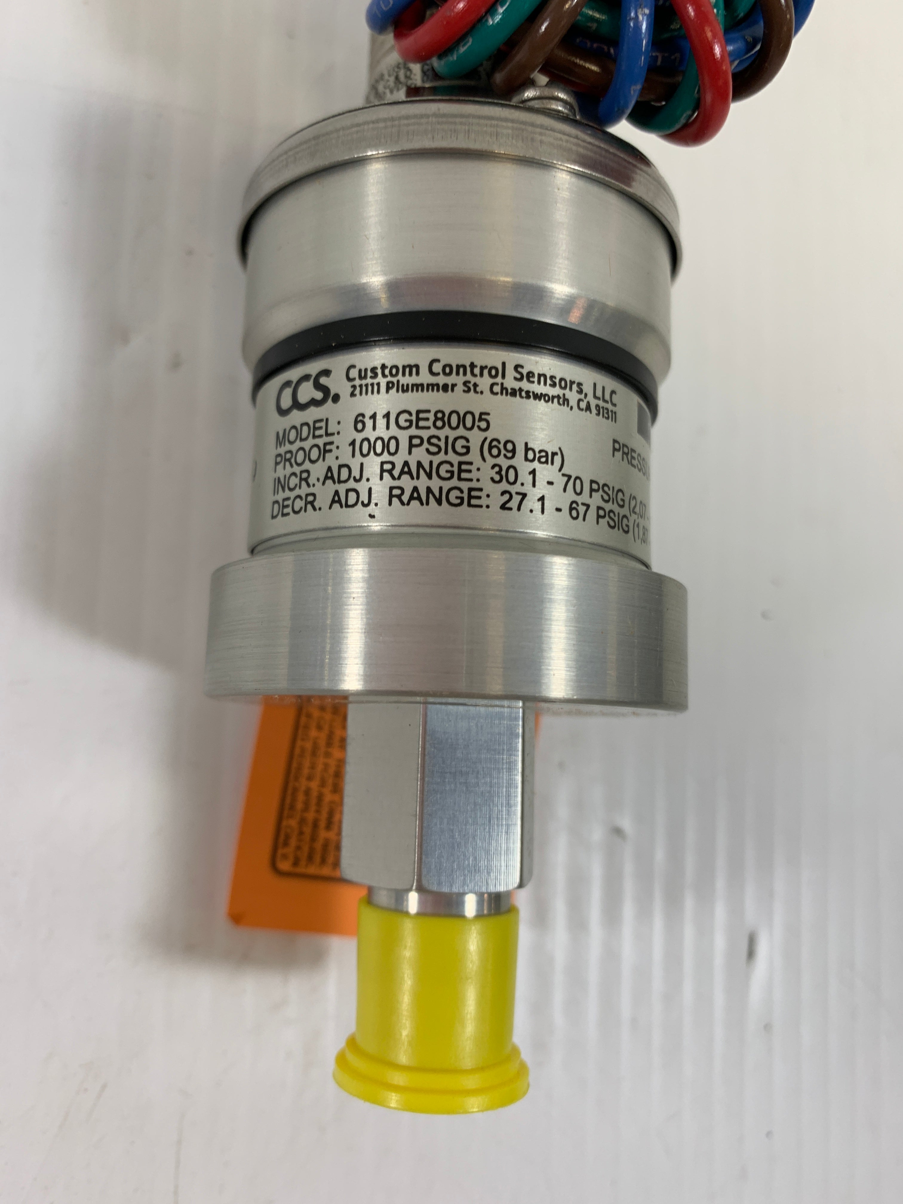 CSS Pressure Switch 611GE8005 1000 PSIG 69 bar