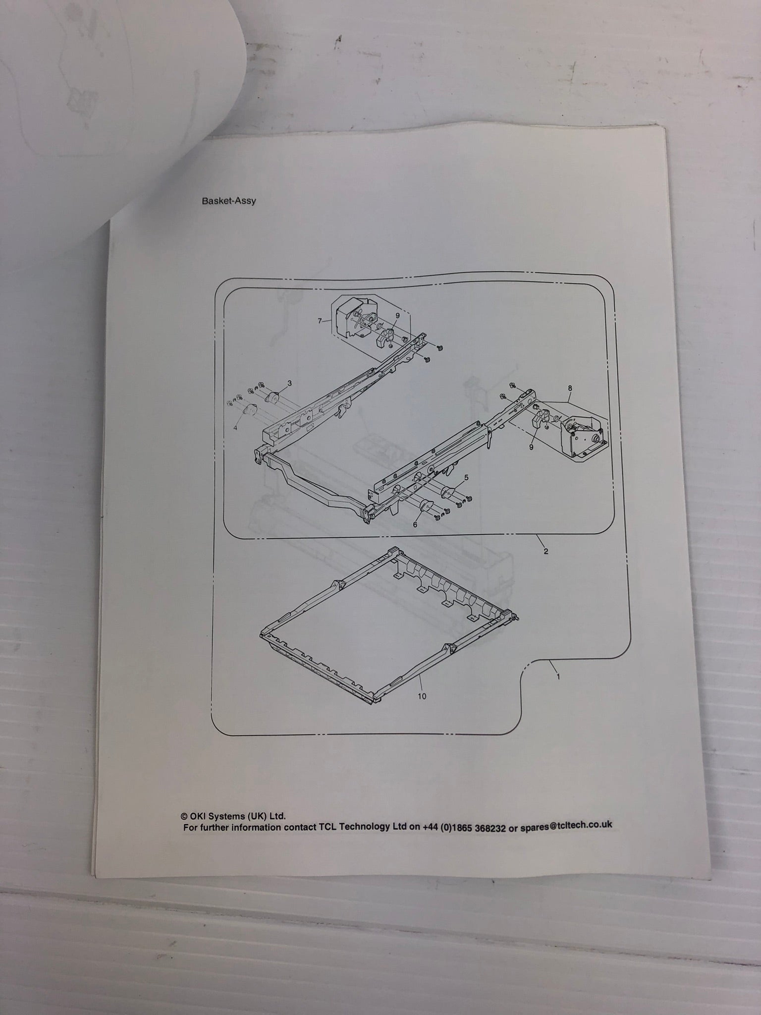 OKI Printer C9650/C9850 - OEL Disassembly Drawing Booklet - Revision 7