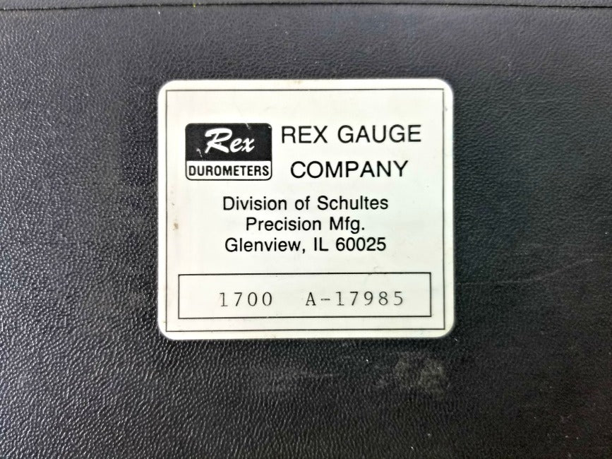 Rex Durometer Gauge 1700 Type A-17985 Vertical Precision Tool with Case