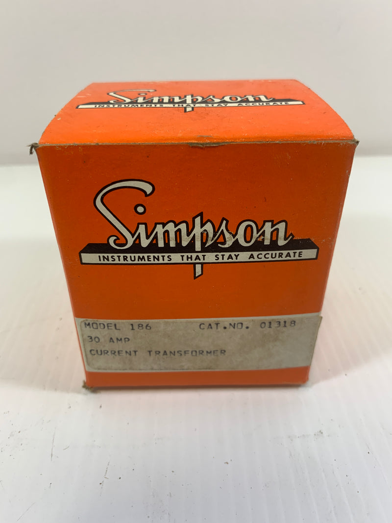 Simpson Current Transformer 186 30 Amps 750 Volts