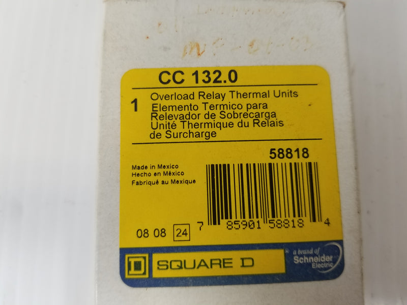 Square D CC 132.0 Overload Relay Thermal Unit