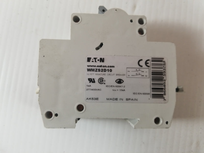 Eaton WMZS2D10 2-Pole 10A Circuit Breaker