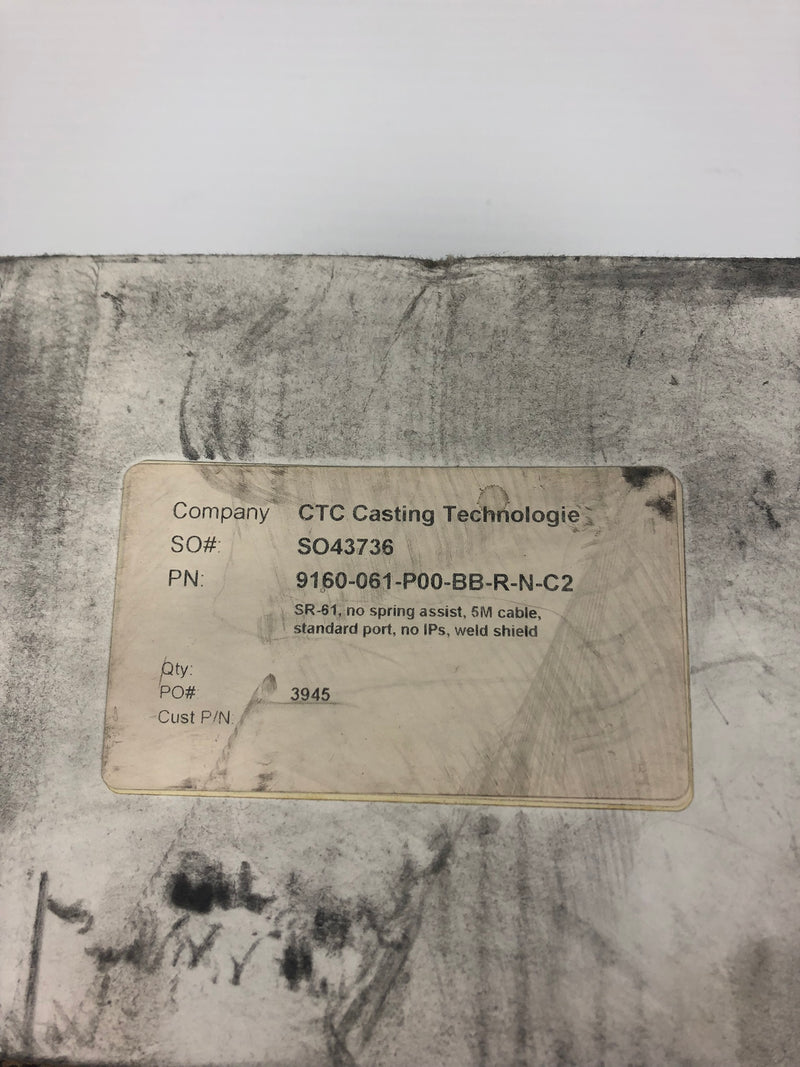 CTC Casting Technologies 9160-061-P00-BB-R-N-C2 SR-61, No Spring Assist, 5M Cabl