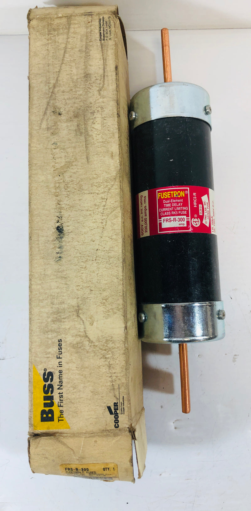 Bussman Fusetron Dual Element Time Delay Current Limiting Fuse FRS-R-300