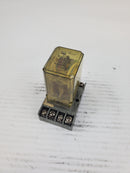 IDEC RR2P-U AC120V 50/60HZ Relay With SR2P-06 97210C Socket