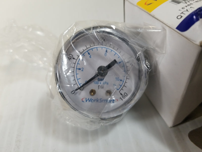 WorkSmart WS-PE-GAGE-16 Pressure Gauge 160PSI