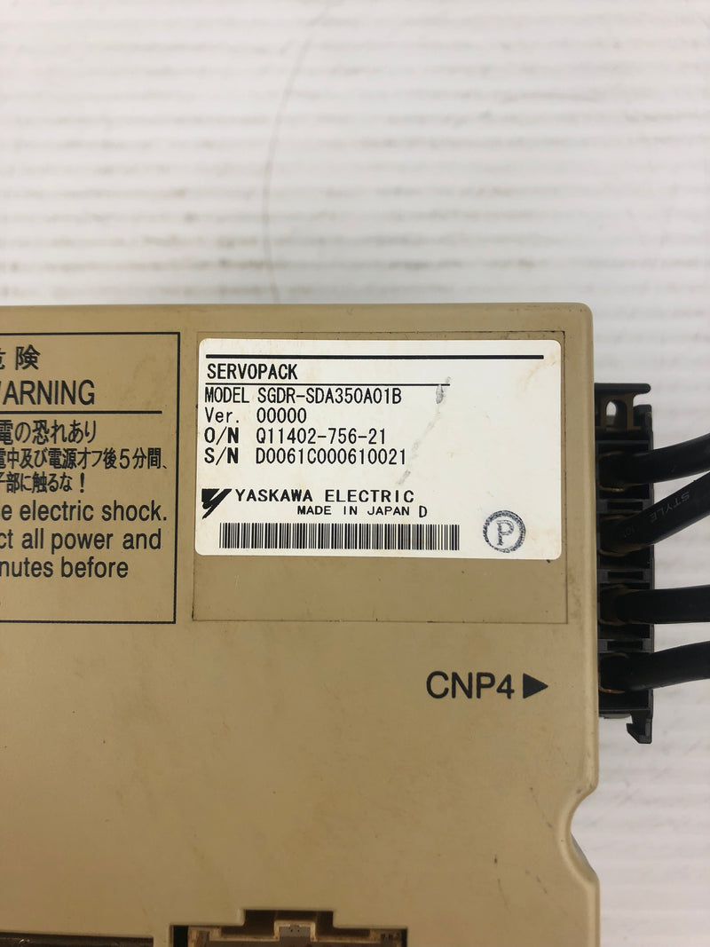 Yaskawa SGDR-SDA350A01B Servopack Drive (Cracked Casing)