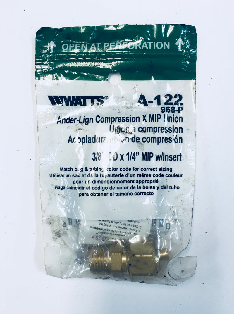 Watts Compression 3/4”x1/4” X MIP w/ Insert A-122